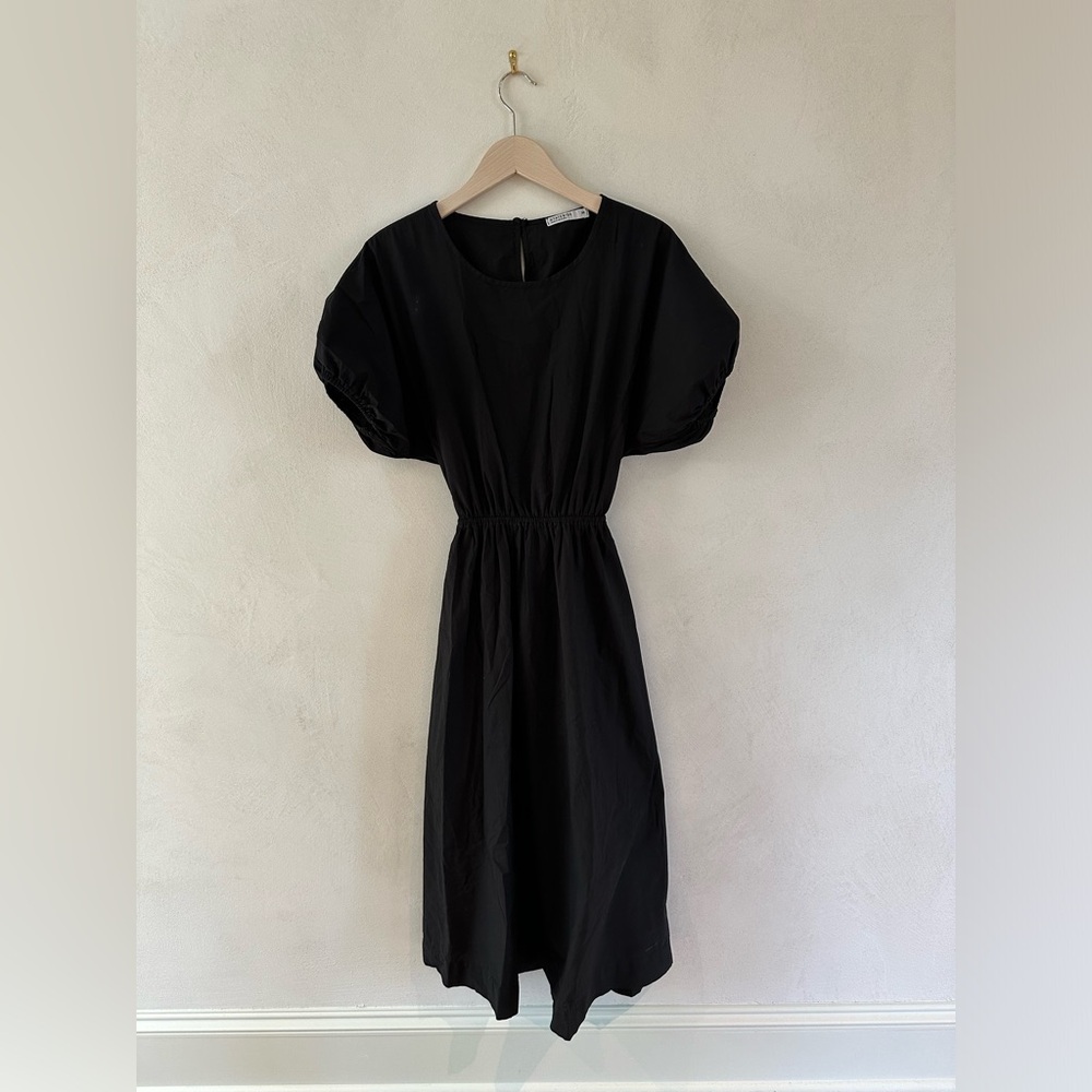 Stateside Black Poplin Dress